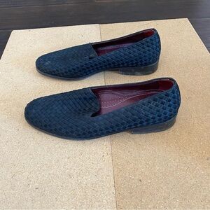 Magnanni loafers for men size 11 purple footbed stands out with weaved designs